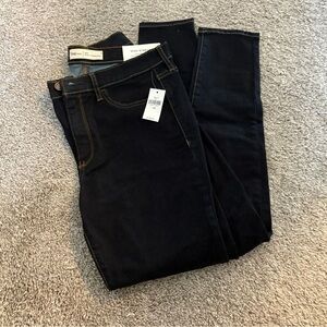 NWT Gap High Stretch Easy Leggings Jeans Size 30 Regular Dark Wash